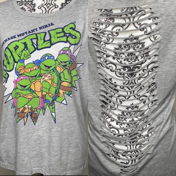 Teenage Mutant Ninja Turtles Tops - Teenage Mutant Ninja Turtle Graphic  Shortsleeved*